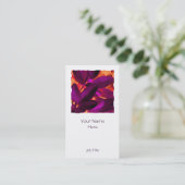 Choisyaの秋3の正方形の白いポートレート 名刺 (スタンド正面)