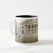、「Choix des記念碑からのブリュッセル王室のな、劇場 ツートーンマグカップ (正面左)