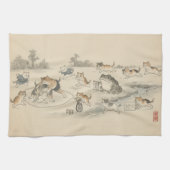 Choju-giga Parody: Playful Kittens in Ancient  キッチンタオル (横)