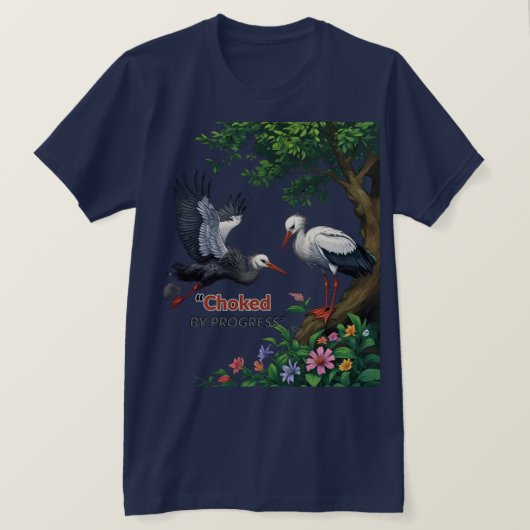 Choked by Progress Tシャツ (デザイン正面)