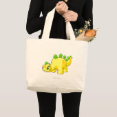 Chombyの黄色 ラージトートバッグ (正面(商品))