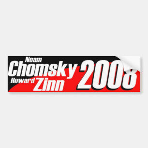Chomsky \ Zinn 2008年 バンパーステッカー