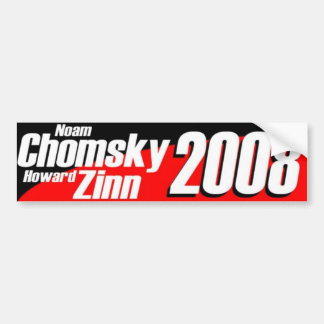 Chomsky \ Zinn 2008年 バンパーステッカー