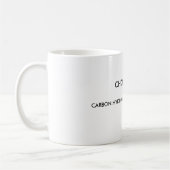 CHONは神、CARBON.HYDROGEN.OXYGEN.NITROGEN.です コーヒーマグカップ (左)