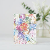 Chongqing China City Map ポストカード (スタンド正面)