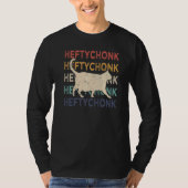 Chonk Cat Chonk Meme Fat Cat Retro Heftychonk Tシャツ (正面)