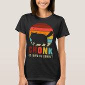 Chonk Oh Lawd He Comin   Chonk Cat  Graphic Cat Tシャツ (正面)