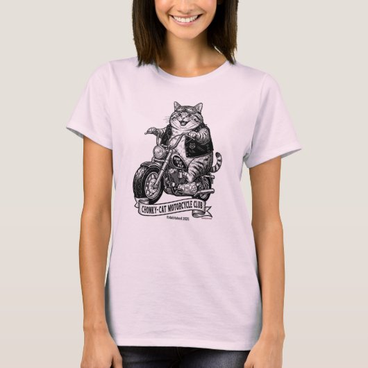 Chonky-Cat Motorcycle Club Tシャツ (正面)