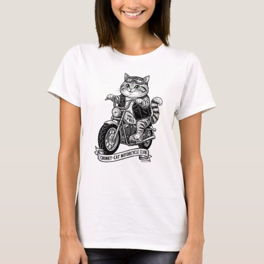 Chonky-Kitten Motorcycle Club Tシャツ (正面)