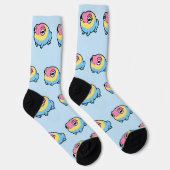 Chonky Pansexual Frog Pride Socks | Cute Pan Pride ソックス (右)