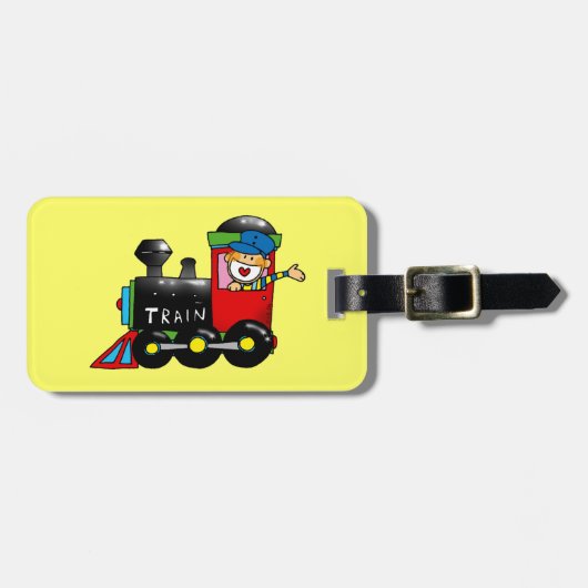 chooのchooの列車の男の子 ラゲッジタグ (正面横)