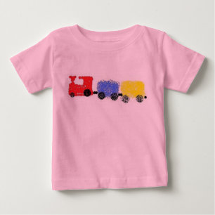 Choo-Chooのかわいい列車 ベビーTシャツ