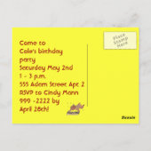 Choo Chooのハッピーバースデー!! 郵便はがき ポストカード (裏面)