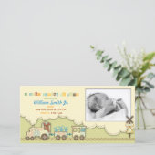 Choo Chooの列車の写真カード 案内状 (スタンド正面)