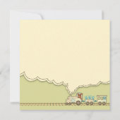 Choo Chooの列車の正方形 案内状 (裏面)