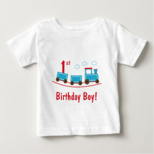 Choo Chooの列車の誕生日のワイシャツ ベビーTシャツ
