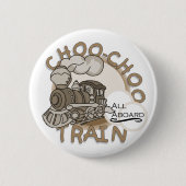 Choo Chooの列車のTシャツおよびギフト 缶バッジ (正面)