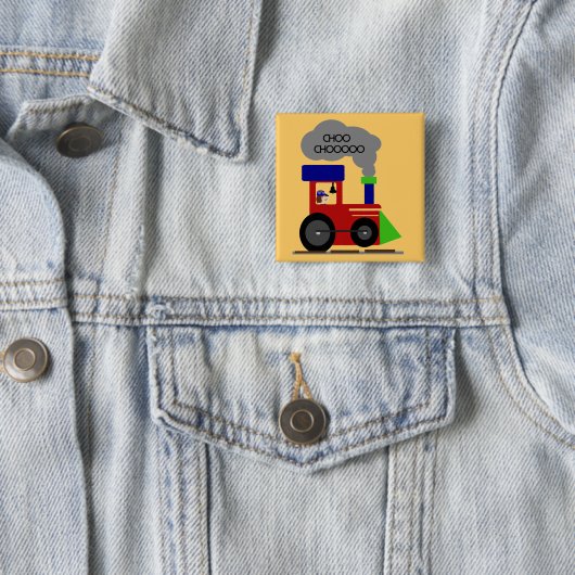 Choo Chooの列車のTシャツおよびギフト 缶バッジ (インサイチュ)