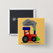 Choo Chooの列車のTシャツおよびギフト 缶バッジ (正面&裏面)