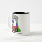 Choo Chooの列車 ツートーンマグカップ (正面左)