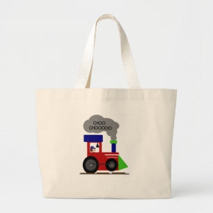 Choo Chooの列車 ラージトートバッグ