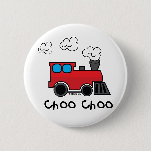 Choo Chooの列車 缶バッジ (正面)