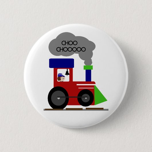 Choo Chooの列車 缶バッジ (正面)