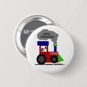 Choo Chooの列車 缶バッジ (正面&裏面)