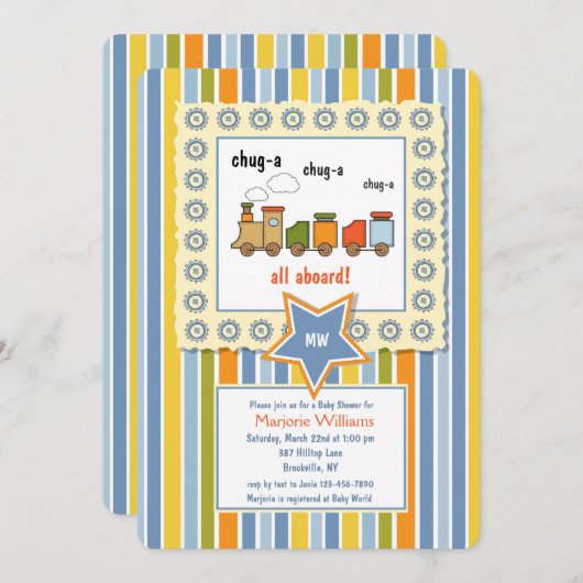 Choo Chooの招待状 招待状 (正面/裏面)