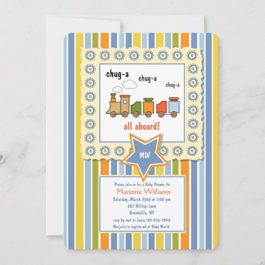 Choo Chooの招待状 招待状 (正面)