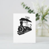 Choo Choo私は2歳、2歳の誕生日、トレインボーイ ポストカード (スタンド正面)