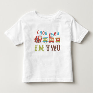 Choo Choo I'm 2誕生日Tシャツ トドラーTシャツ
