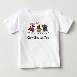 Choo Choo I'm 2 Train T-shirt ベビーTシャツ