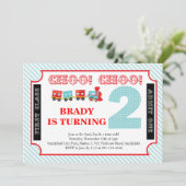 Choo Choo Look Who's 2 -パーティの招待状 招待状 (スタンド正面)