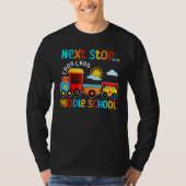 Choo Choo Next Stop Middle School Funny Train Grad Tシャツ (正面)