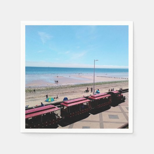 Choo choo train, Bridlingtonにて スタンダードカクテルナプキン (正面)
