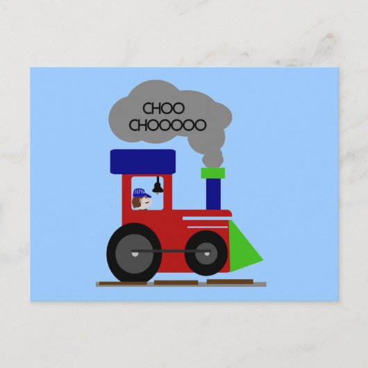 Choo Choo Train Tシャツとギフト ポストカード (正面)