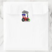 Choo Choo Train Tシャツとギフト ラウンドシール (バッグ)