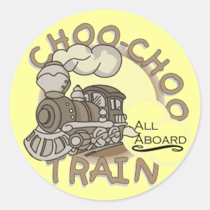 Choo Choo Train Tシャツとギフト ラウンドシール