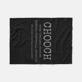 Chooch Definition Italian Slang Funny Italy Italia フリースブランケット (正面(横))