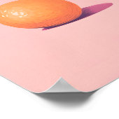 Choose a Happy Life Art Print, Motivational Orange ポスター (角)