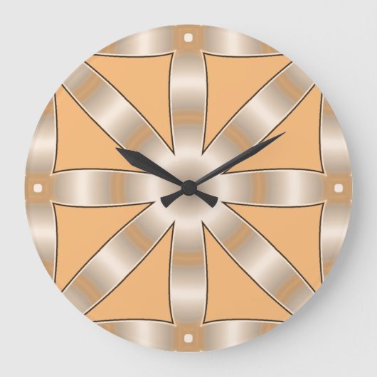 Choose Any Color Repeated Star Pattern Large Clock ラージ壁時計 (正面)