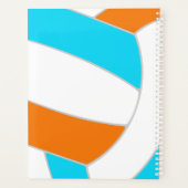 choose ANY team colors girls boys volleyball プランナー手帳 (裏面)