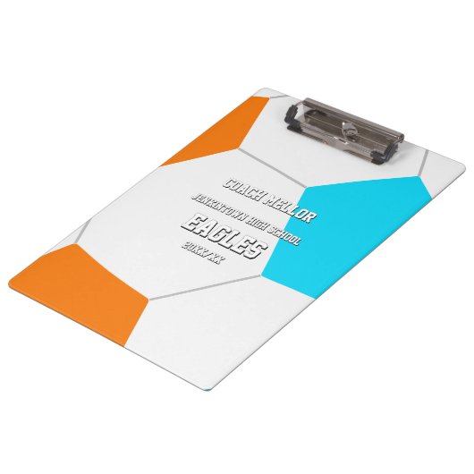 choose ANY team colors soccer coach team name クリップボード (アングル)