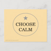 Choose Calm – シンプルなグリーティングカード | ポストカード (正面)