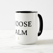 Choose Calm – シンプルコーヒーマグ | 美意識の高いZen Q マグカップ (正面右)