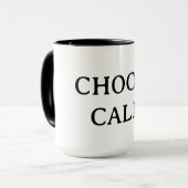 Choose Calm – シンプル コーヒーマグ | 美意識が高い 禅 マグカップ (正面左)