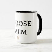 Choose Calm – シンプル コーヒーマグ | 美意識の高いゼンマグ マグカップ (正面右)