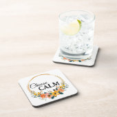 Choose Calm Mindful Home Decor with Floral コースター (右側)