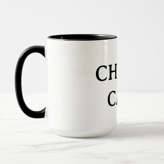 Choose Calm – Minimal Coffee Mug | Aesthetic Zen Q マグカップ (左)